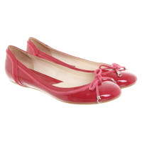Christian Dior Slippers/Ballerinas Patent leather in Fuchsia