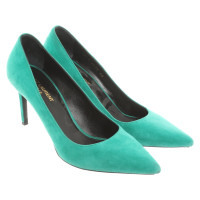 Saint Laurent Pumps/Peeptoes Leather in Green