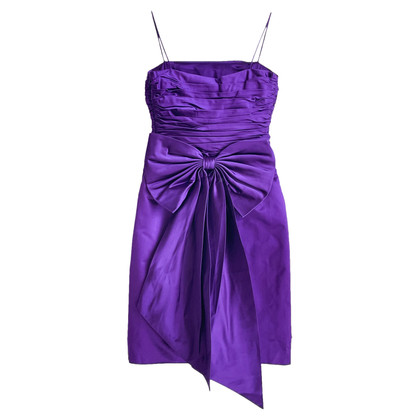 Ralph Lauren Black Label Kleid aus Seide in Violett