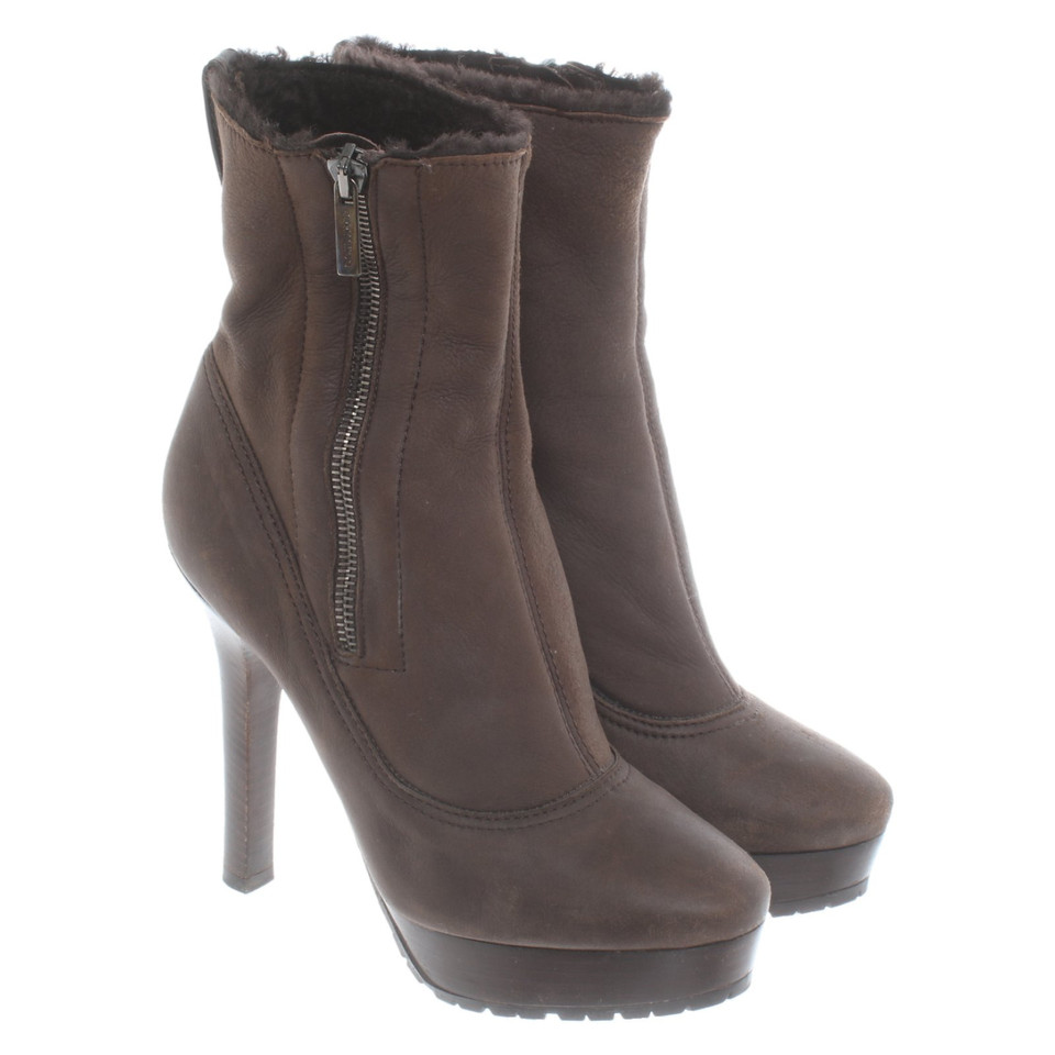 Jimmy Choo Ankle boots Leather in Brown