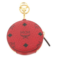 Mcm "Visetos couleur Zip Coin Charm Ruby Red"