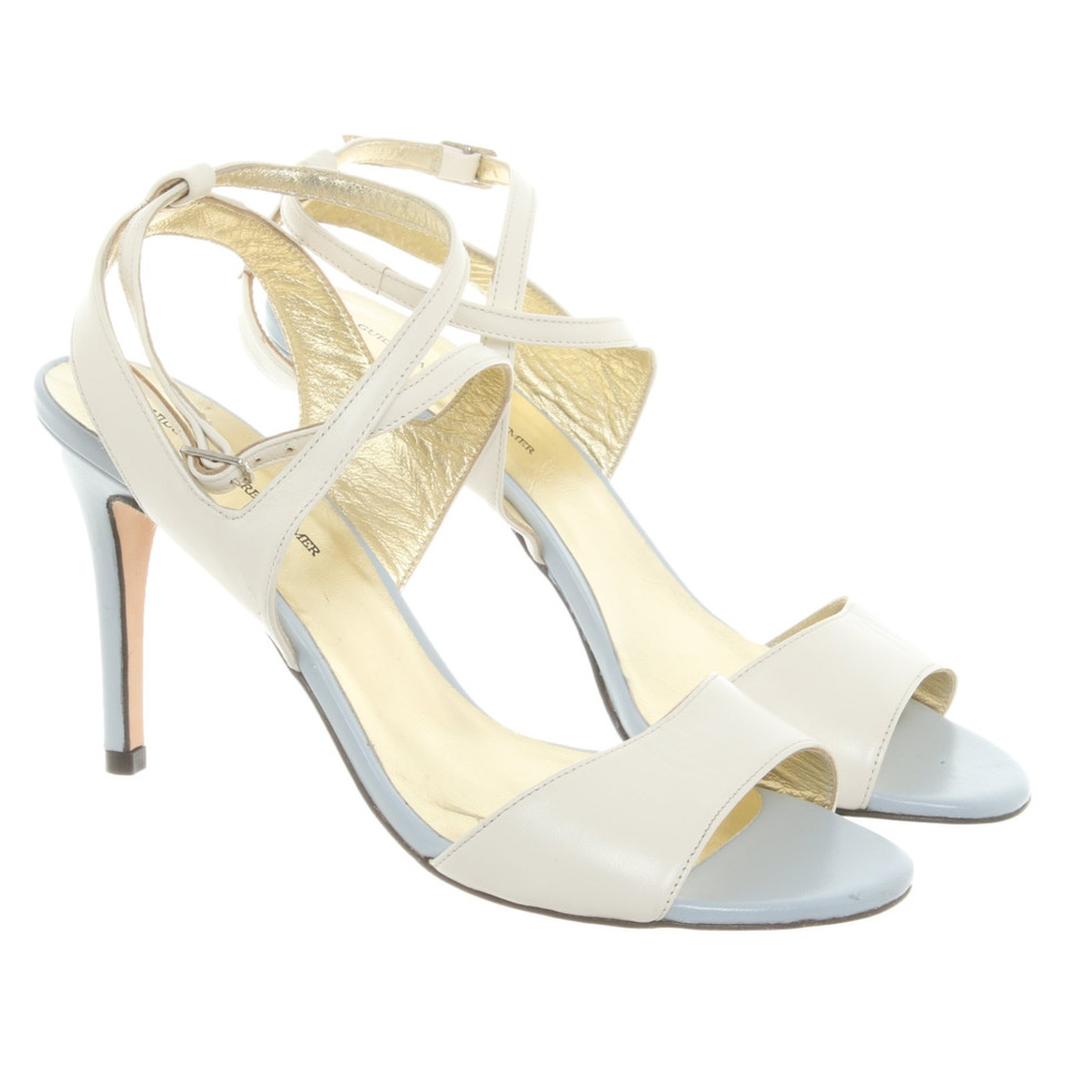 Guido Maria Kretschmer Sandals Leather in Cream