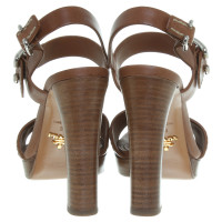 Prada Platform sandals in Cognac