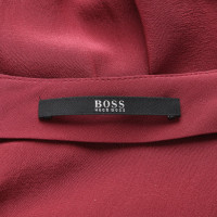 Hugo Boss Kleid aus Seide in Bordeaux