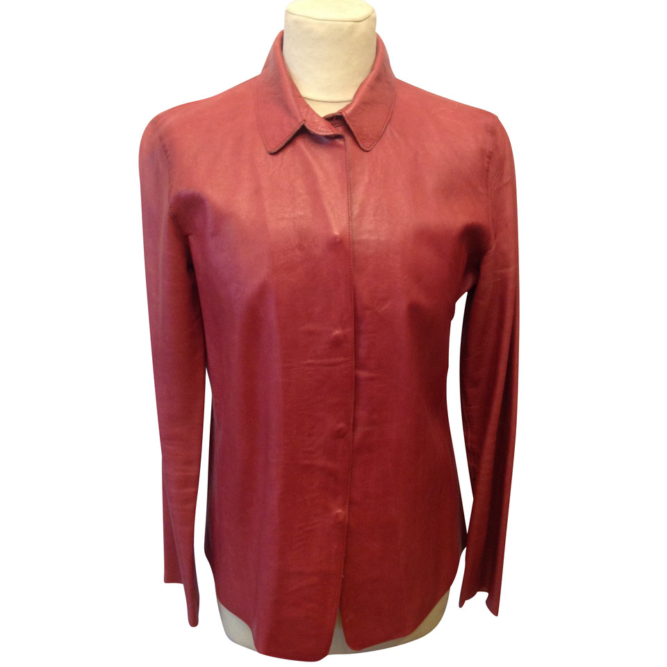 Burberry Prorsum leder blouse