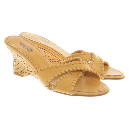 Lottusse Sandals Leather in Yellow