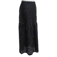 Issey Miyake Maxi rok met zwarte broderie