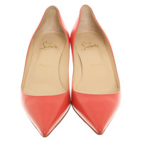 Christian Louboutin Pumps/Peeptoes en Cuir en Rouge