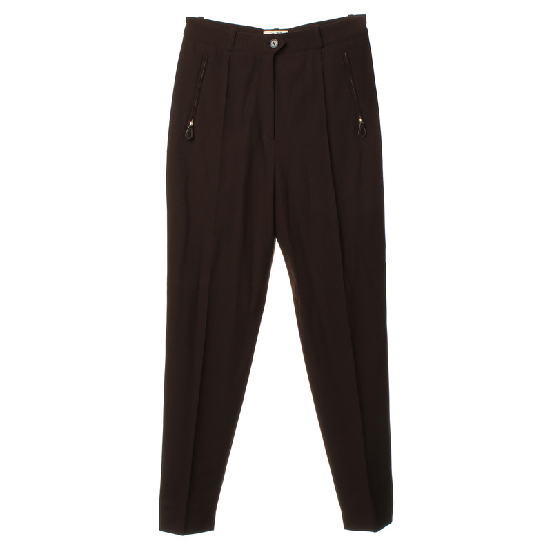 Hermès Trousers in dark brown