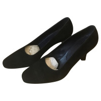 Jil Sander Pumps/Peeptoes en Daim en Noir