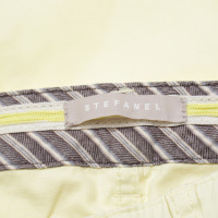 Stefanel Trousers Cotton in Yellow