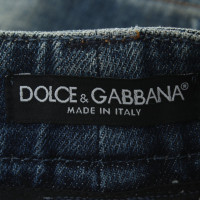 Dolce & Gabbana Jupe en jean en look usé