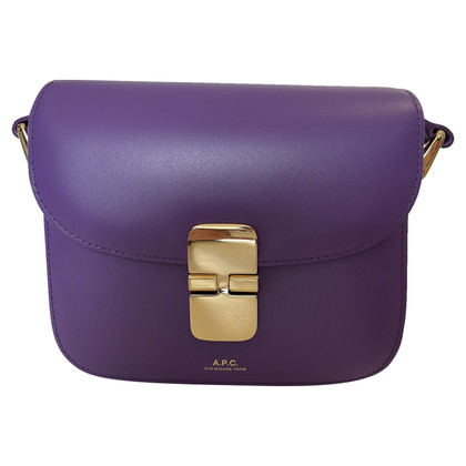 A.P.C. Shoulder bag Leather in Violet