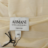 Armani Collezioni Gestreept shirt in crème