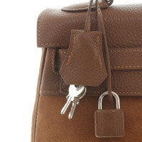 Hermès Kelly Bag 32 Suede in Brown