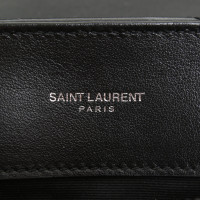 Saint Laurent Loulou aus Leder in Schwarz
