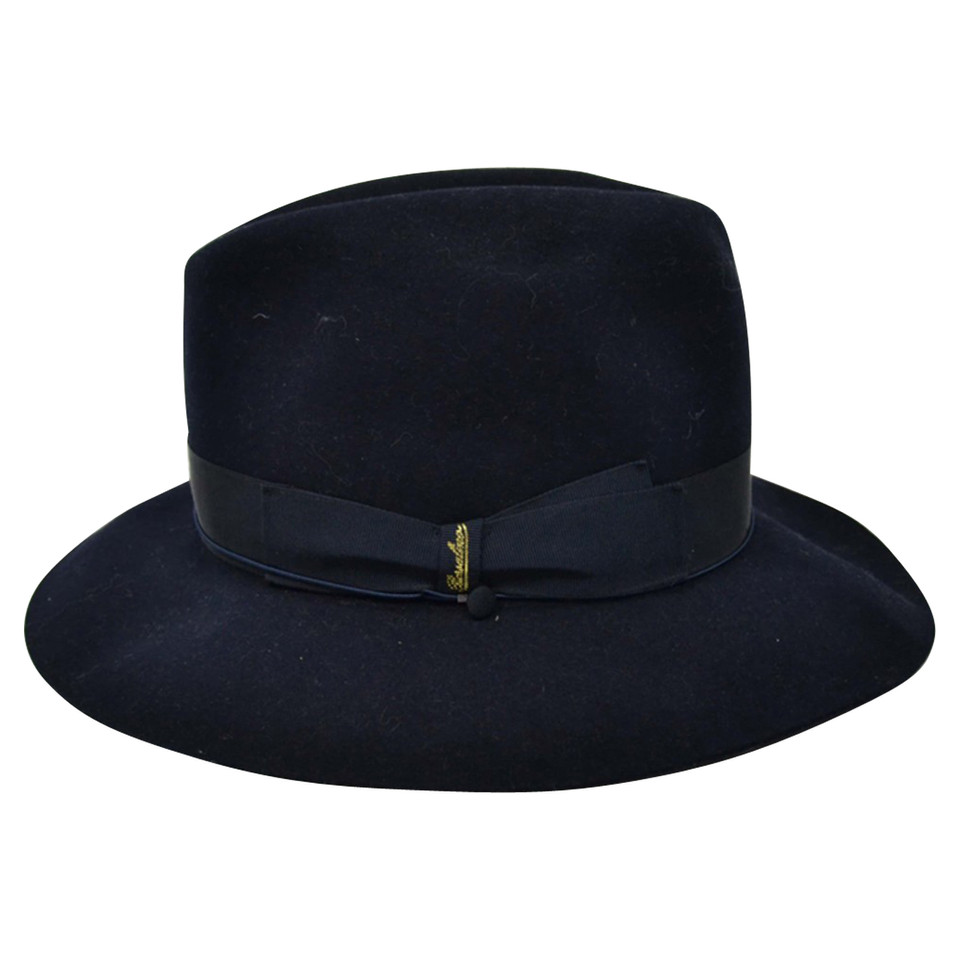 Borsalino Hat/Cap Wool in Blue