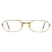 Cartier Goldfarbene Piloten-Brille