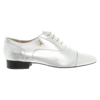 Patrizia Pepe Lace-up shoes Leather in Silvery