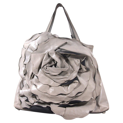 Valentino Garavani Rose Petale  Bag aus Leder in Grau