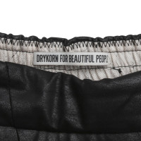 Drykorn Pantalon en cuir noir regarder