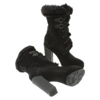 Moncler Ankle boots with fur trim