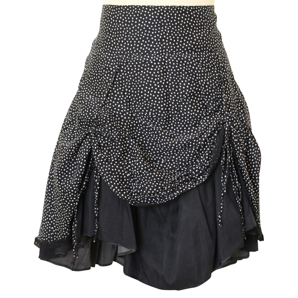 Stefanel mixed cotton and silk skirt