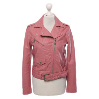 Michael Kors Jacke/Mantel aus Leder in Rosa / Pink