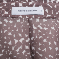René Lezard Zijden blouse met patronen
