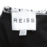 Reiss Kleid in Schwarz/Weiß