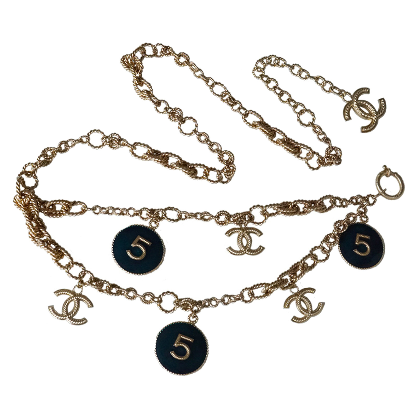 Chanel Sautoir necklace / belt N ° 5 Medallions - Second Hand Chanel  Sautoir necklace / belt N ° 5 Medallions buy used for 1390€ (2714776)