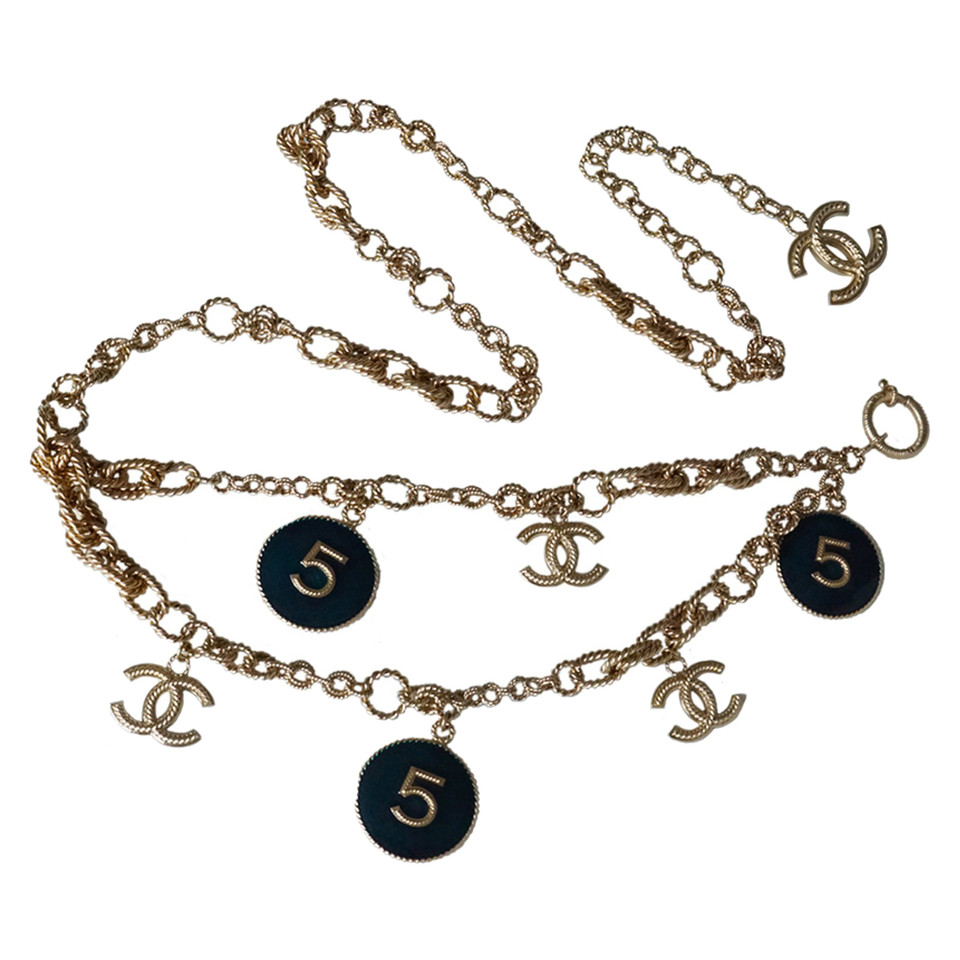Chanel Sautoir collier / ceinture N ° 5 Médaillons