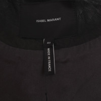 Isabel Marant Leren jas in zwart