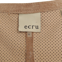 Other Designer Ecru - brown leather jacket