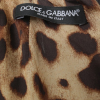 Dolce & Gabbana Robe réversible avec imprimé léopard