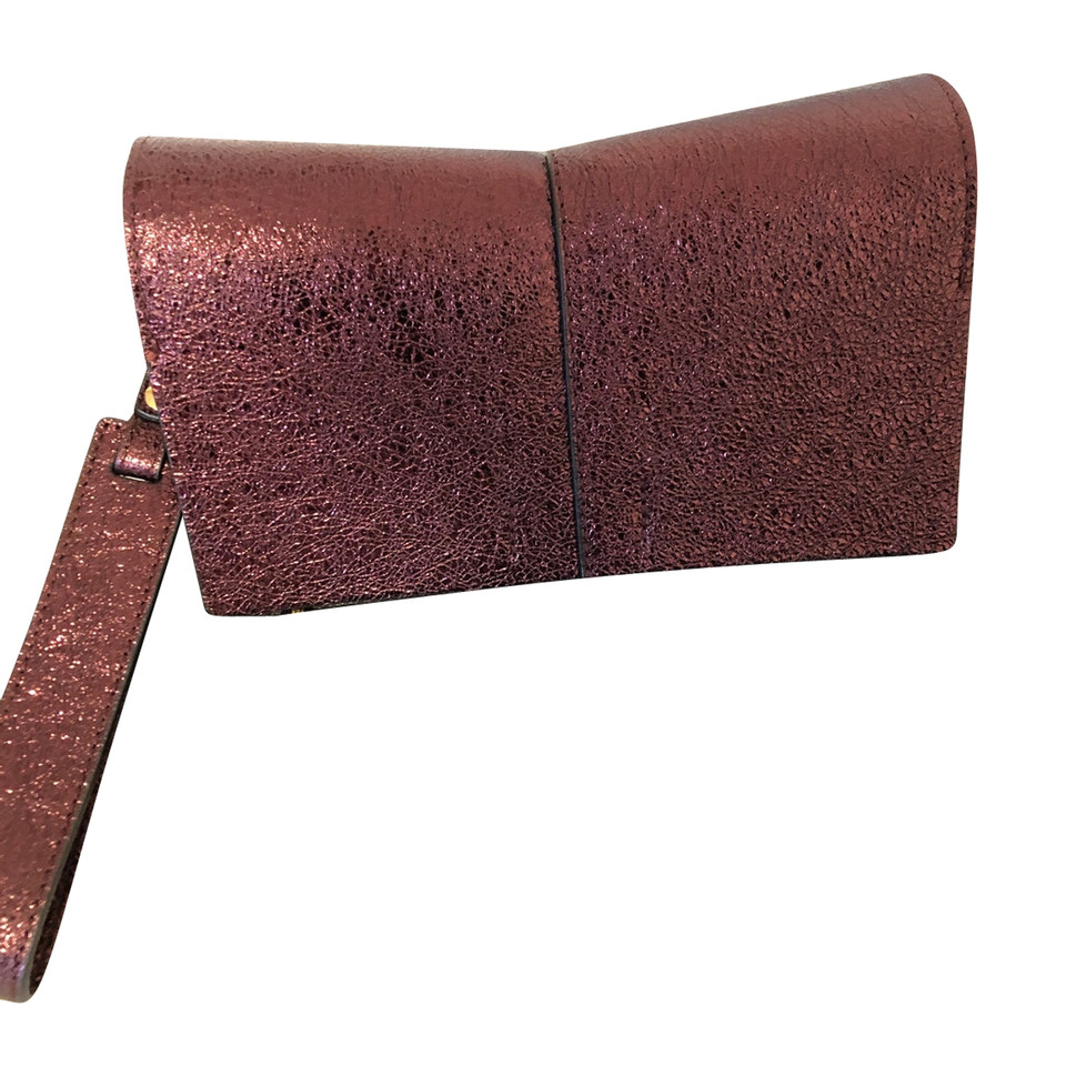 Gianni Chiarini Handtasche aus Leder in Violett