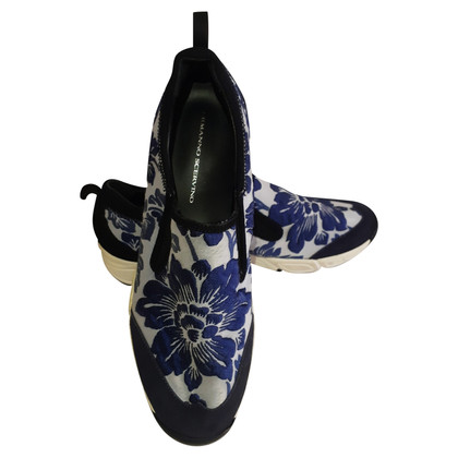 Ermanno Scervino Sneakers aus Seide in Blau