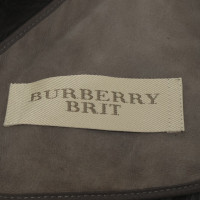 Burberry Leather Jacket in Gray