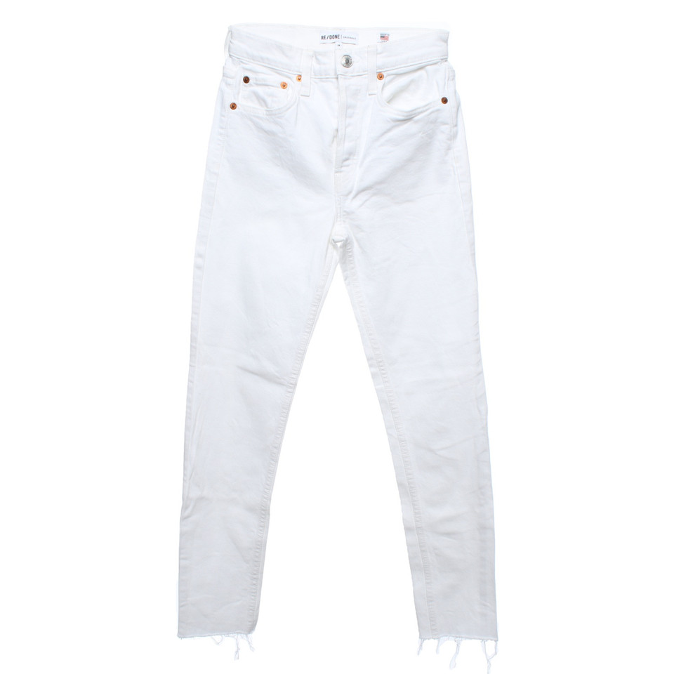 Re/Done Jeans Cotton in White