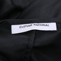 Costume National Oberteil aus Seide in Schwarz