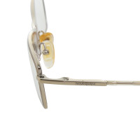 Yves Saint Laurent Silberfarbene schmale Brille
