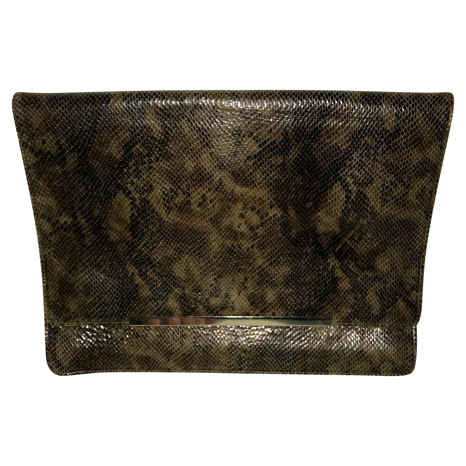 By Malene Birger clutch in reptile look - Second Hand By Malene ...