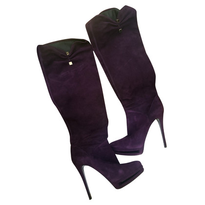 Le Silla  Stiefel aus Wildleder in Violett