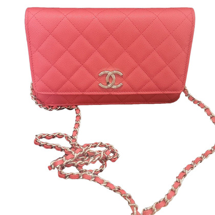 Chanel Wallet on Chain Leather in Red