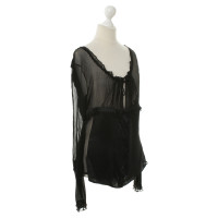 Ferre Transparent blouse in black