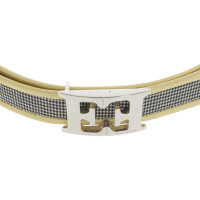 Escada riem met houndstooth patroon