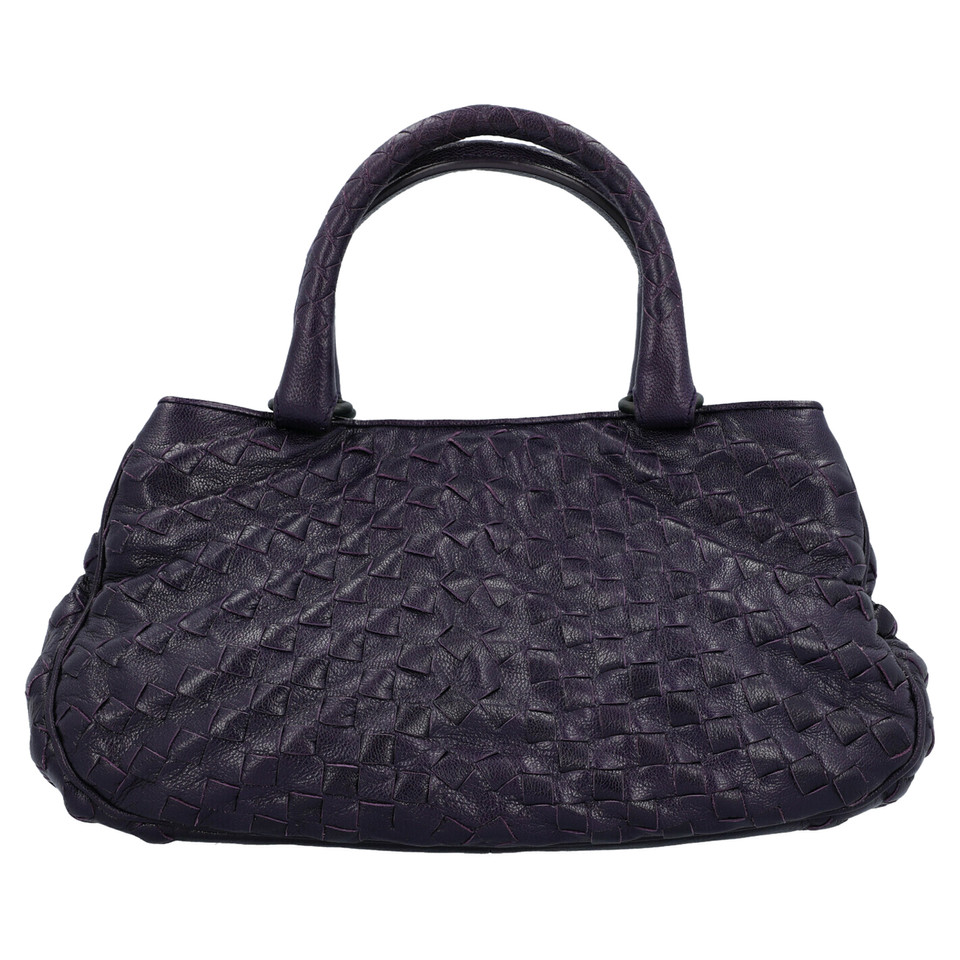 Bottega Veneta Handtasche aus Leder in Violett