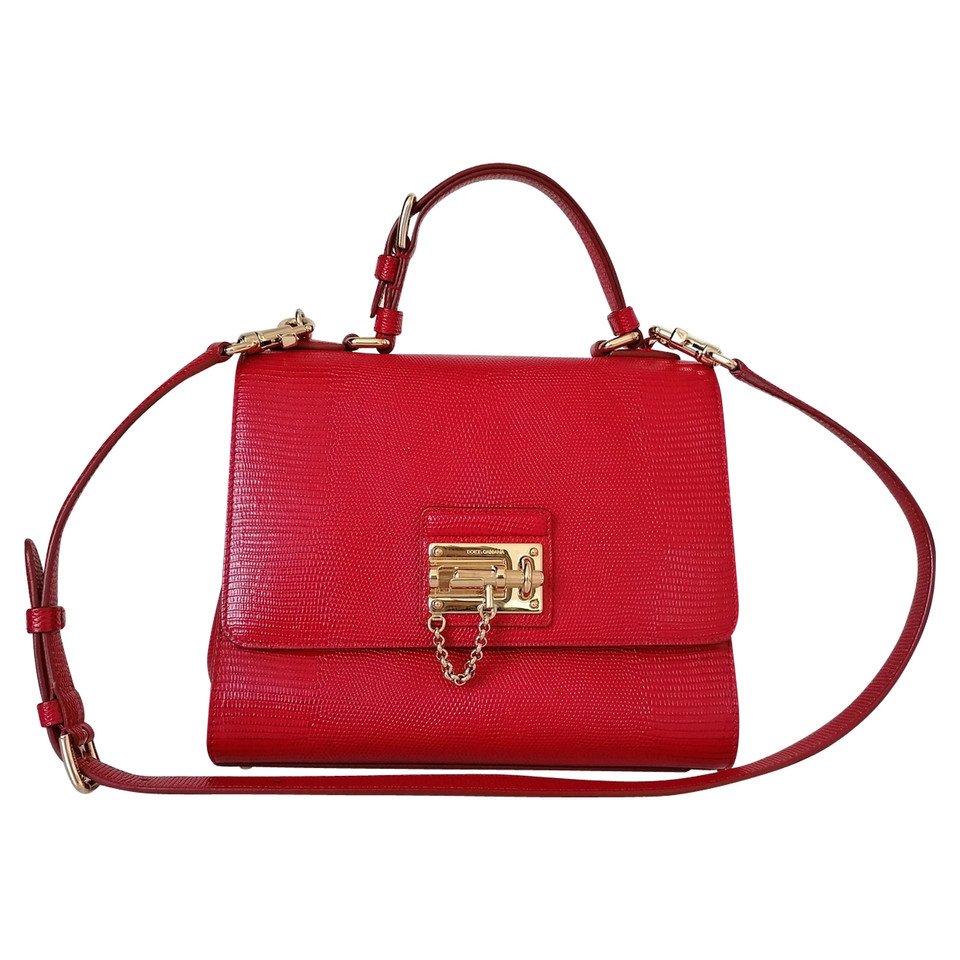 Dolce & Gabbana Monica Leather in Red