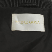 Stine Goya Leather jacket with embroidery