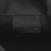 Gucci Suede handbag with embossed Guccissima